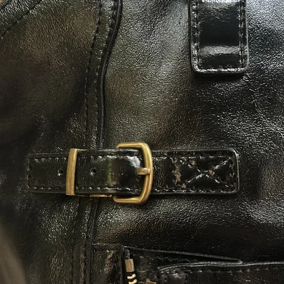 YveSaintLaurent Brown Pattern Leather  Downtown Bag - Picture 4 of 14